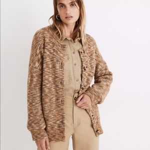 Madewell space dyed winstead sweater cardigan